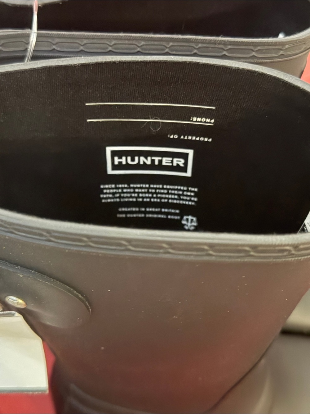 HUNTER BOOTS WOMENS ORIGINAL SHORT BACK ADJUSTABLE BOOT - Picture 3 of 8